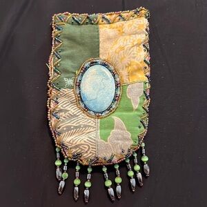 HANDMADE BEADED POUCH / SUNGLASS HOLDER